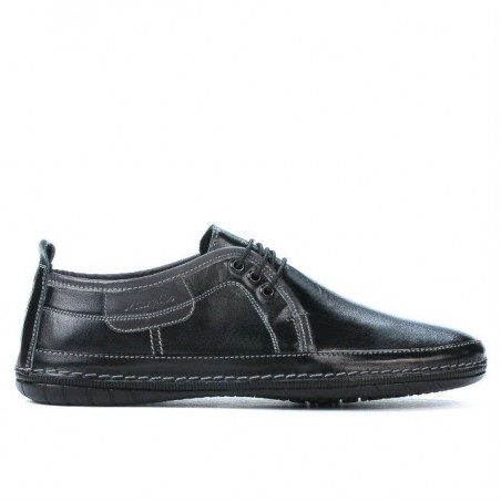 Herrenmokassins 865s schwarz+grau