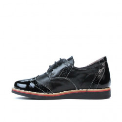 Kleinkinderschuhe 60c kombinierter schwarzer Lack01