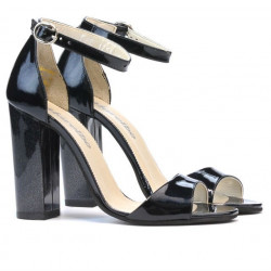 Damen Sandalen 1259 Lack Indigo Perlmutt