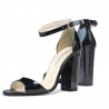 Damen Sandalen 1259 Lack Indigo Perlmutt