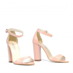 Damen Sandalen 1259 Lack Hellrosa