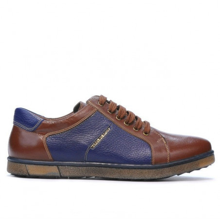Herren-Sneaker 849 Braun+Indigo
