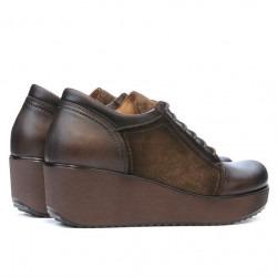 Damen Freizeitschuhe 668 Kaffee kombiniert
