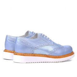 Damen Freizeitschuhe 663-1 Perlblau kombiniert