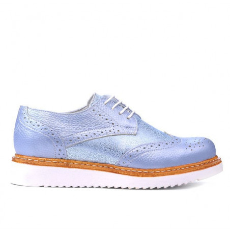Damen Freizeitschuhe 663-1 Perlblau kombiniert