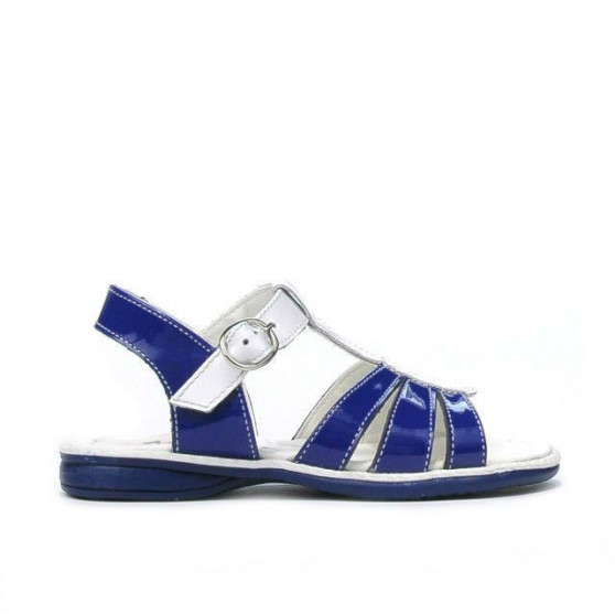 Kleinkinder Sandalen 53c lack blau+weiß Kleinkinder Sandalen 53c lack blau+weiß