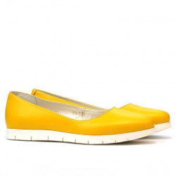 Damen-Ballerinas 677-1 Gelb