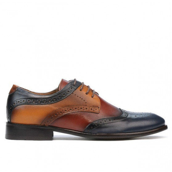 Casual / elegante Herrenschuhe 874 Indigo+Braun Casual / elegante Herrenschuhe 874 Indigo+Braun