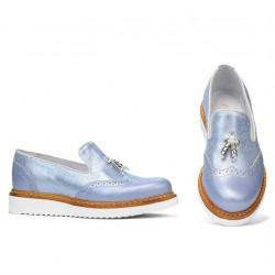 Damen Freizeitschuhe 659 perlmutt blau kombiniert