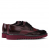 Herren Freizeitschuhe 831 Lack Bordeaux kombiniert