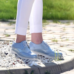 Damen Freizeitschuhe 663-1 Perlblau kombiniert