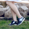 Damensneaker 682 schwarze Lackkombination lifestyle