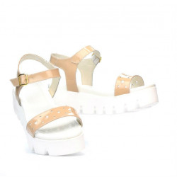 Damen Sandalen 5034 Lack Nude