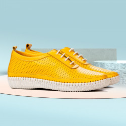 Damen-Mokassins 688 gelb
