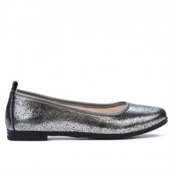 Damen-Ballerinas 687 Perlmutt-Silber