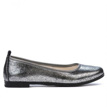 Damen-Ballerinas 687 Perlmutt-Silber