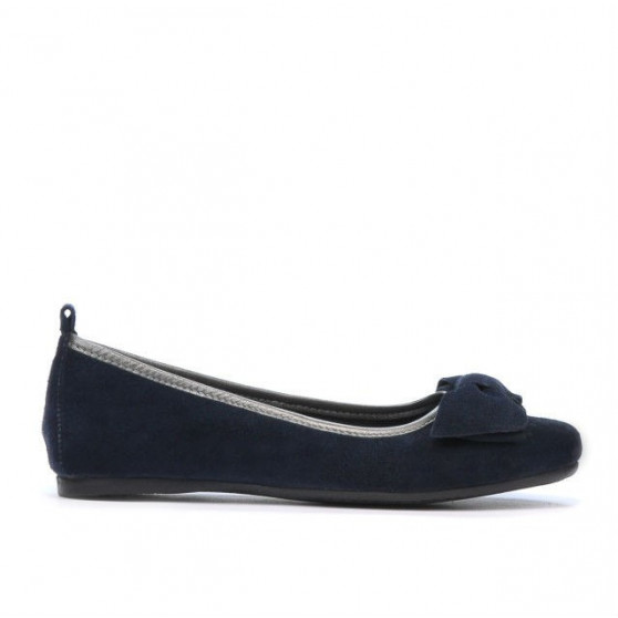 Damen-Ballerinas 638 Indigovelours