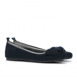 Damen-Ballerinas 638 Indigovelours