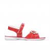 Kleinkinder-Sandalen 55c Lack Rot Koralle