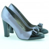 Elegante Damenschuhe 1226 hell-lila Lack + schwarz