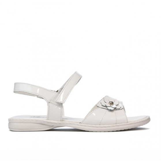 Kindersandalen 524 Lack weiß Kindersandalen 524 Lack weiß