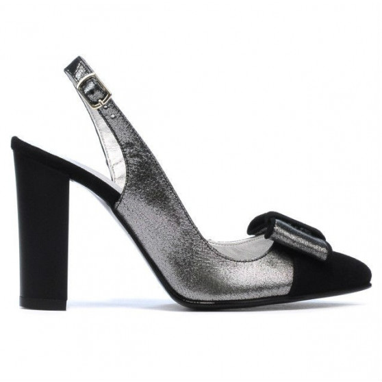 Damen Sandalen 1267 schwarz Antilope kombiniert Damen Sandalen 1267 schwarz Antilope kombiniert