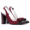 Damen Sandalen 1267 Bordeaux Antilope + Lack Bordeaux