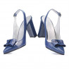 Damen-Sandalen 1267 kombiniert blau Lack