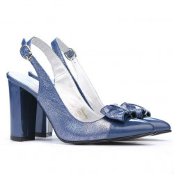 Damen-Sandalen 1267 kombiniert blau Lack