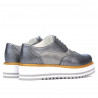 Damen-Casual-Schuhe 683-1 graues Perlmutt kombiniert
