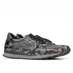 Herrensportschuhe 833 grau Camouflage