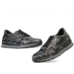 Herrensportschuhe 833 grau Camouflage