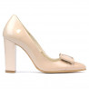 Elegante Damenschuhe 1262 Elfenbein Lack
