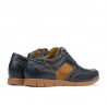 Kinder-Schuhe 164 indigo+braun