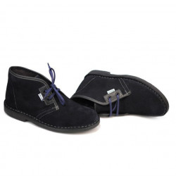 Damen Stiefeletten 7101 indigo Velours
