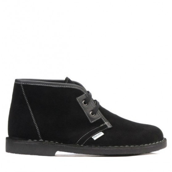 Damenstiefeletten 7101 Schwarz Veloursleder Damenstiefeletten 7101 Schwarz Veloursleder