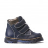Kleinkindstiefel 37-1c indigo+kupferfarben
