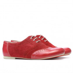 Damen Freizeitschuhe 186 rot kombiniert