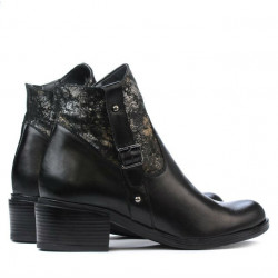 Damenstiefeletten 3319 Schwarz Pastell