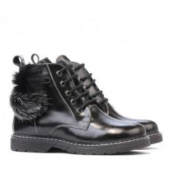 Kinderstiefel 3010 schwarzer Lack