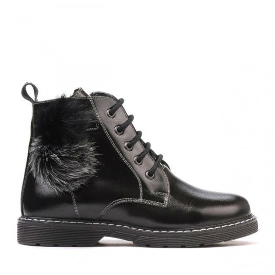 Kinderstiefel 3010 schwarzer Lack