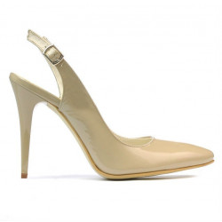 Damen Sandalen 1235 Lack Beige