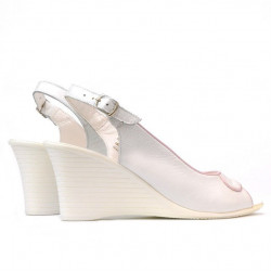 Damen Sandalen 596 Perlmuttweiß