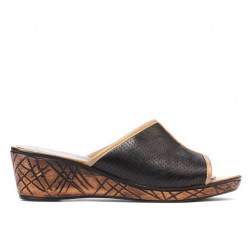 Damen Sandalen 5004p Kaffee perforiert