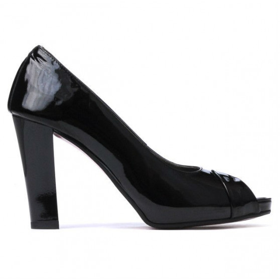 Damensandalen 1219 Lack Schwarz Damensandalen 1219 Lack Schwarz