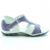 Kleinkind-Sandalen 09c lila+weiß