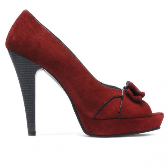 Damen Sandalen 1099 bordeaux Wildleder+schwarz Damen Sandalen 1099 bordeaux Wildleder+schwarz