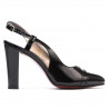 Damensandalen 1220 schwarzer Lack