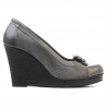 Damen Freizeitschuhe 178 grau kombiniert