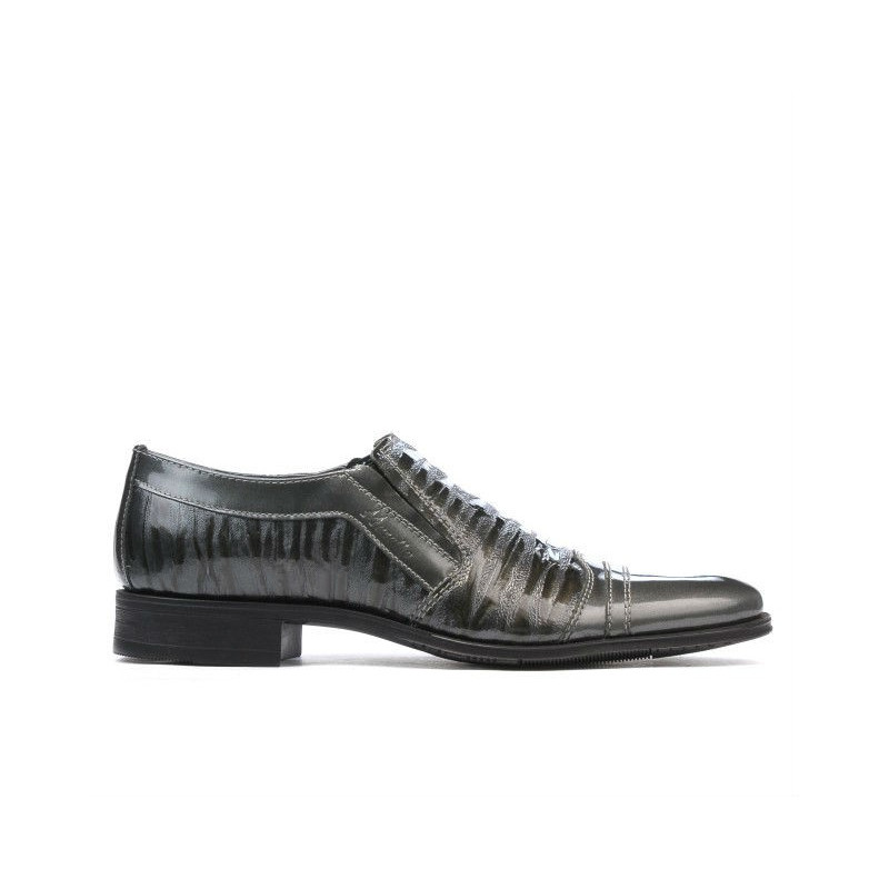 Elegante Schuhe für Jugendliche 389 kombinierte graue Lackierung